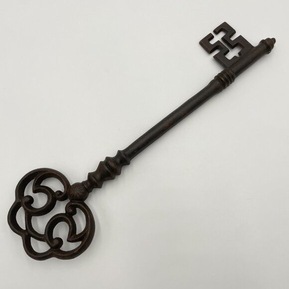 Oversized Key Home Decor Elaborate Wall Art Rustic Skeleton Key Large Big Shelf - Picture 2 of 10